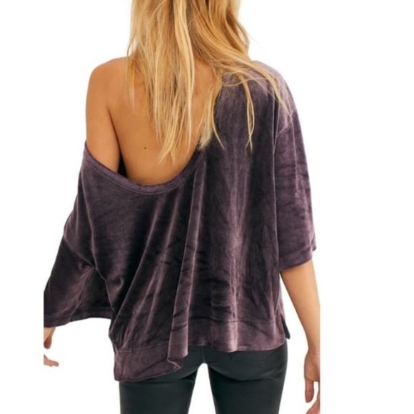 Free People Valerie Velour Top - Picture 2 of 6
